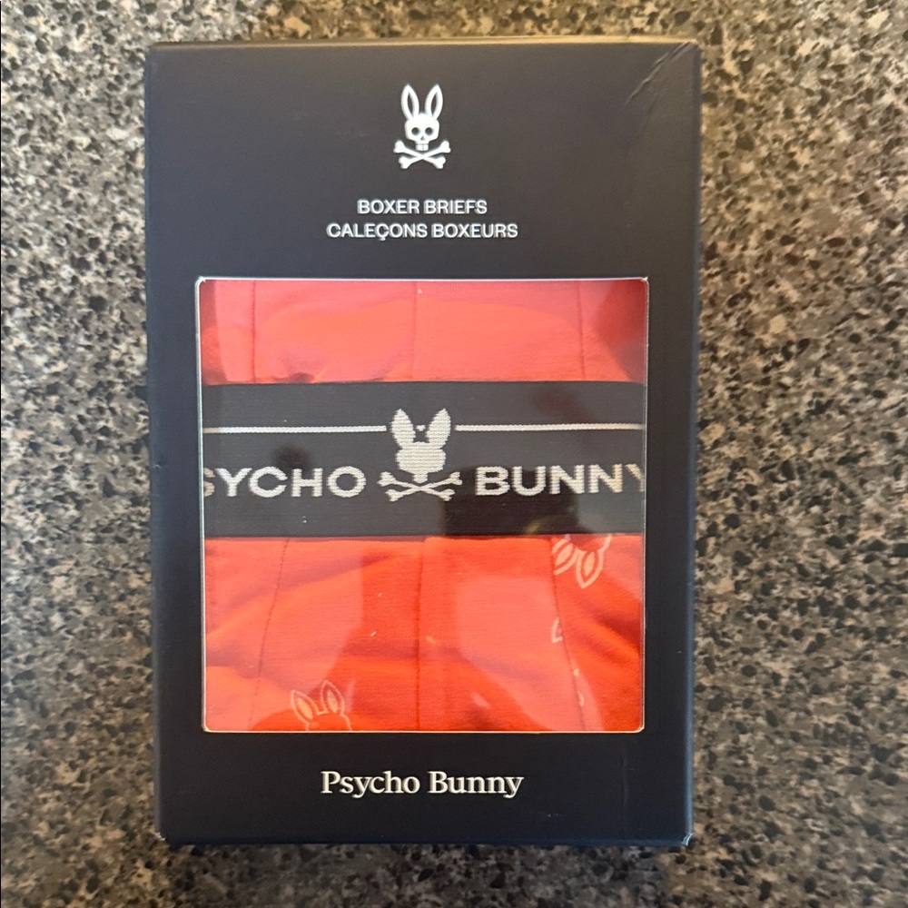 Psycho Bunny Men's Vibrant Red Boxer Briefs